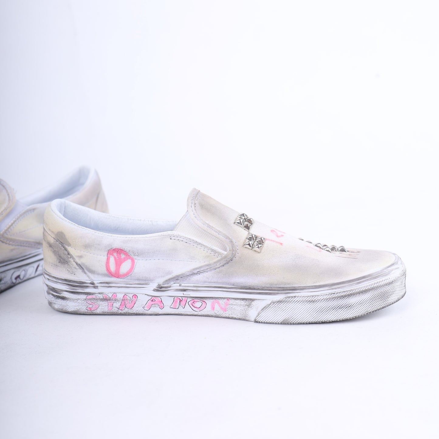 PALY 1/1 HAND DRAWN VANS SLIP ONS