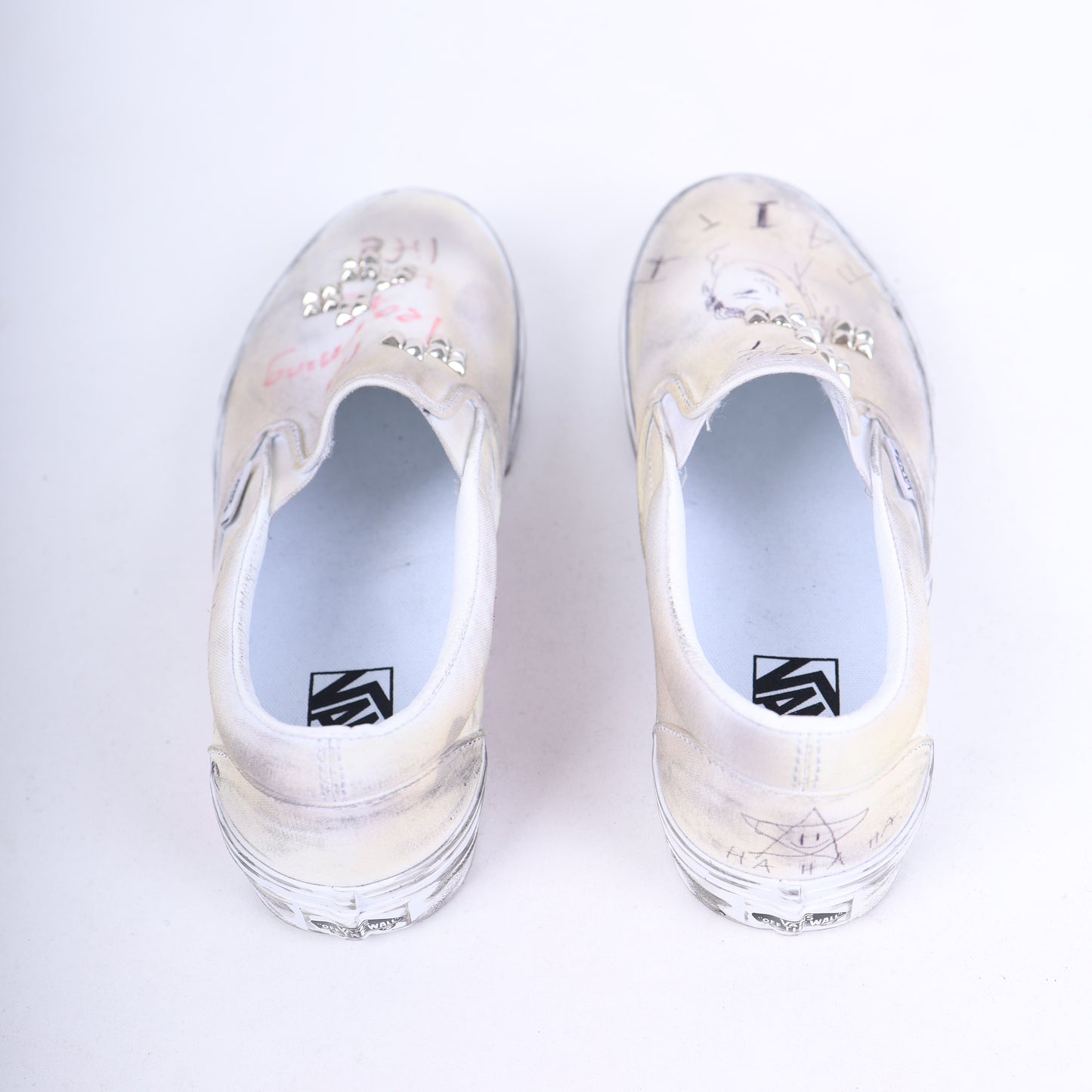 PALY 1/1 HAND DRAWN VANS SLIP ONS