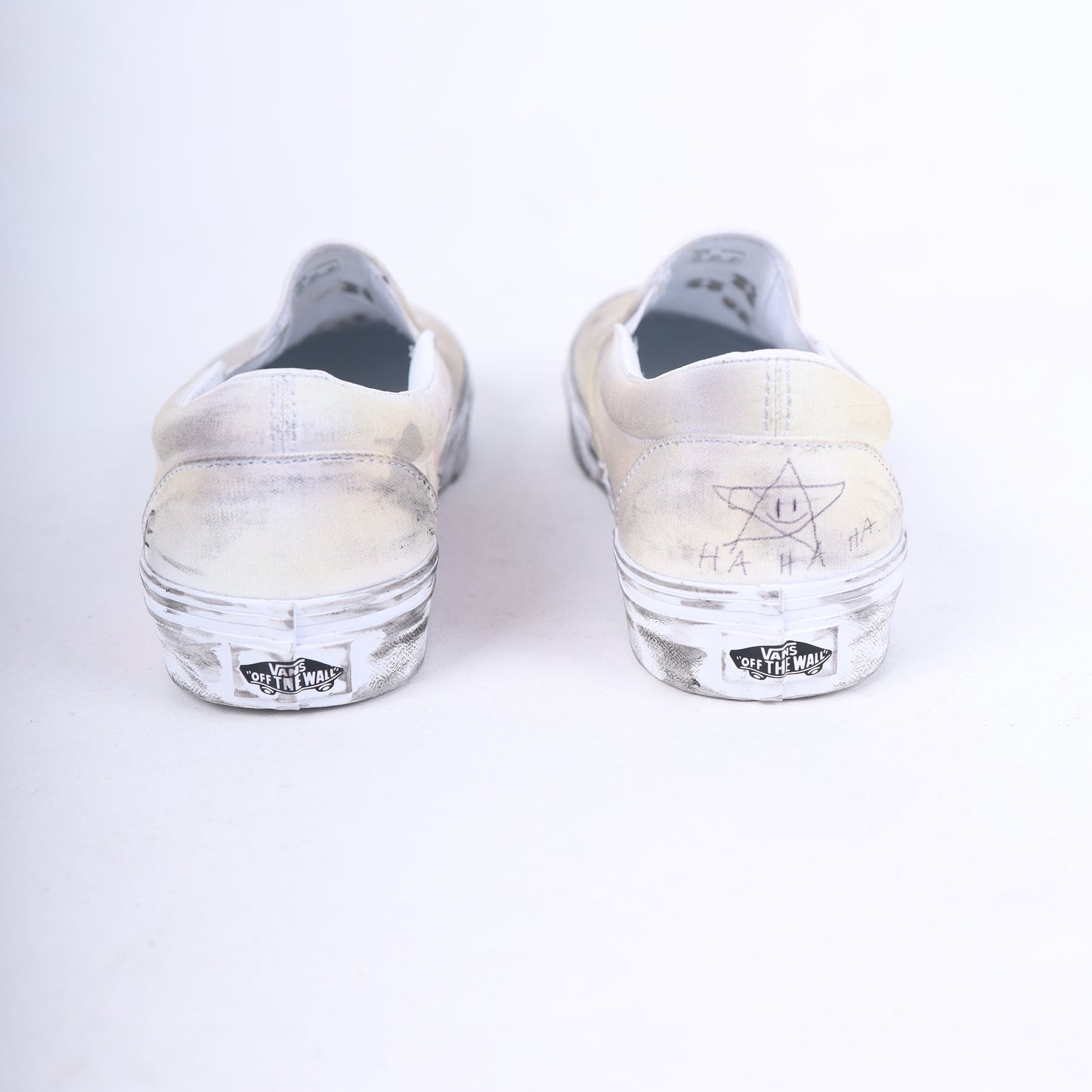 PALY 1/1 HAND DRAWN VANS SLIP ONS