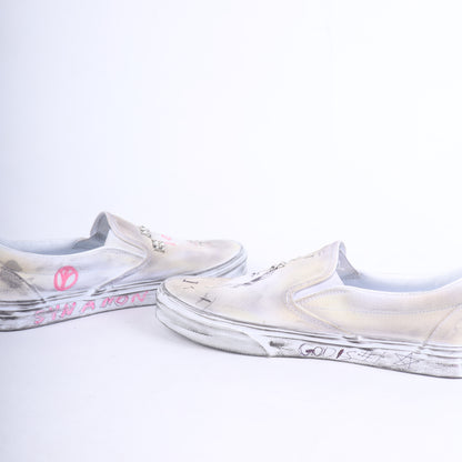 PALY 1/1 HAND DRAWN VANS SLIP ONS
