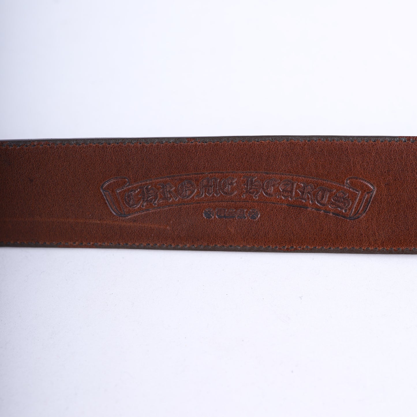 Chrome Hearts Star Oval Cross Brown Belt
