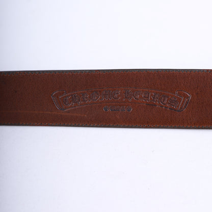 Chrome Hearts Star Oval Cross Brown Belt