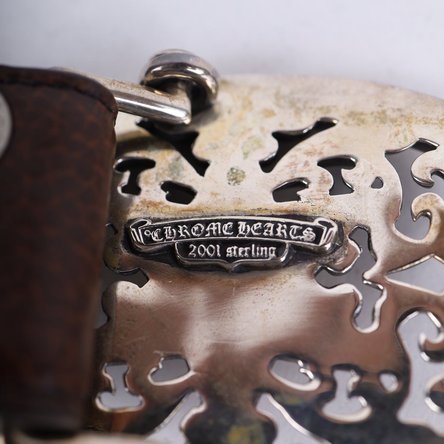 Chrome Hearts Star Oval Cross Brown Belt