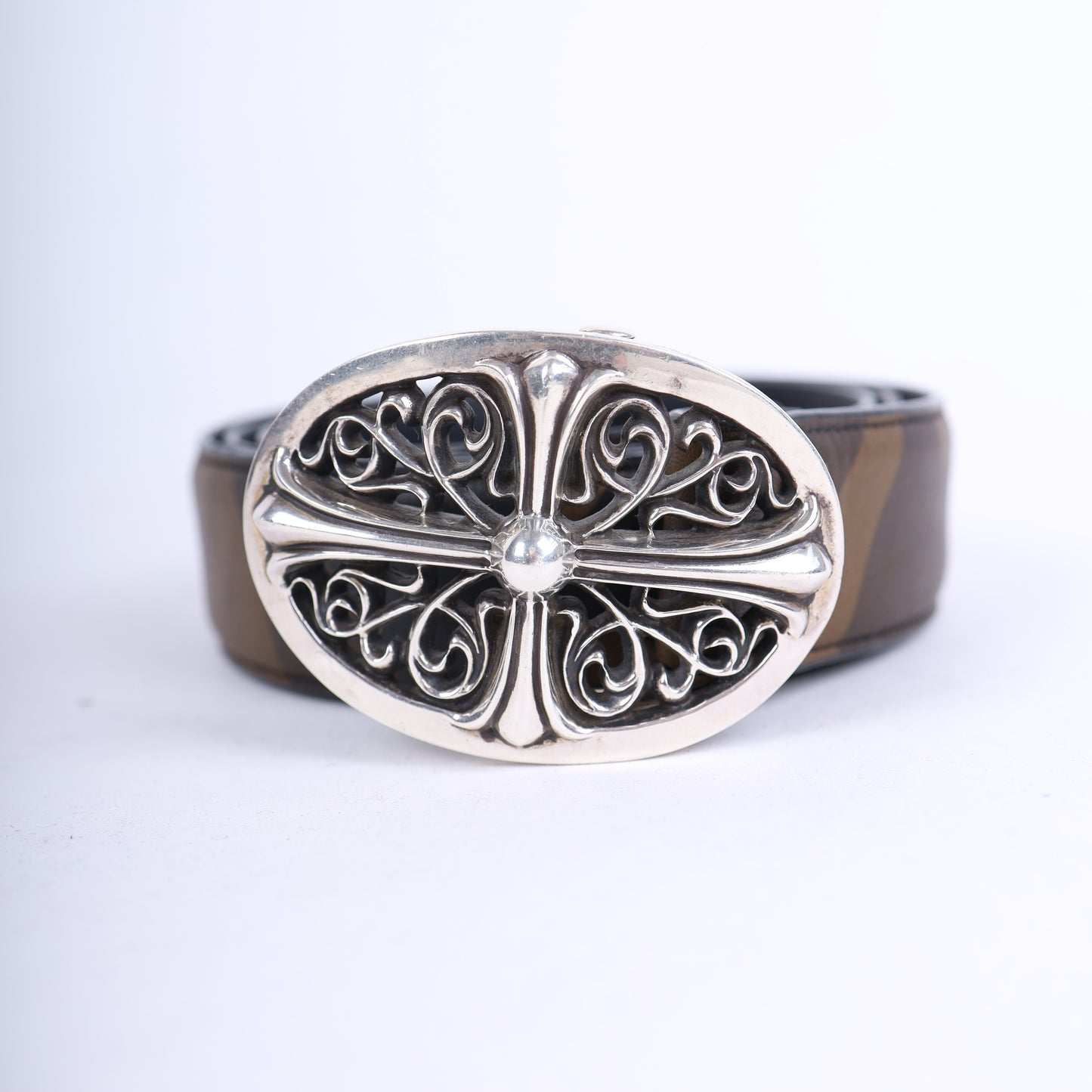 Chrome Hearts Oval Cross Camo Belt