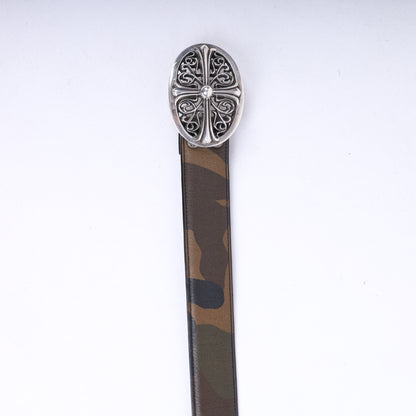 Chrome Hearts Oval Cross Camo Belt