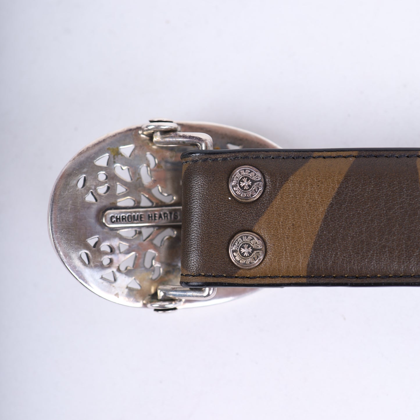 Chrome Hearts Oval Cross Camo Belt