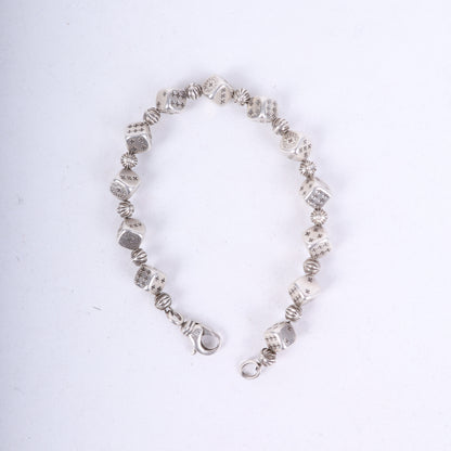 CHROME HEARTS DICE BRACELET 12 LINK