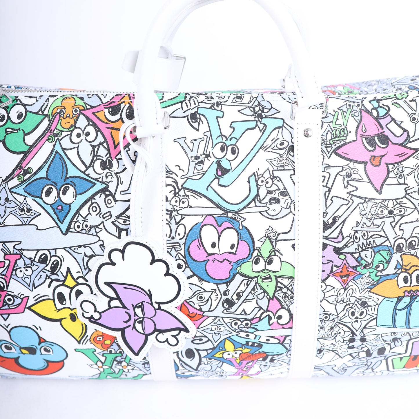 LV MONOGRAM COMICS KEEPALL BANDOULIERE 50 MULTICOLOR