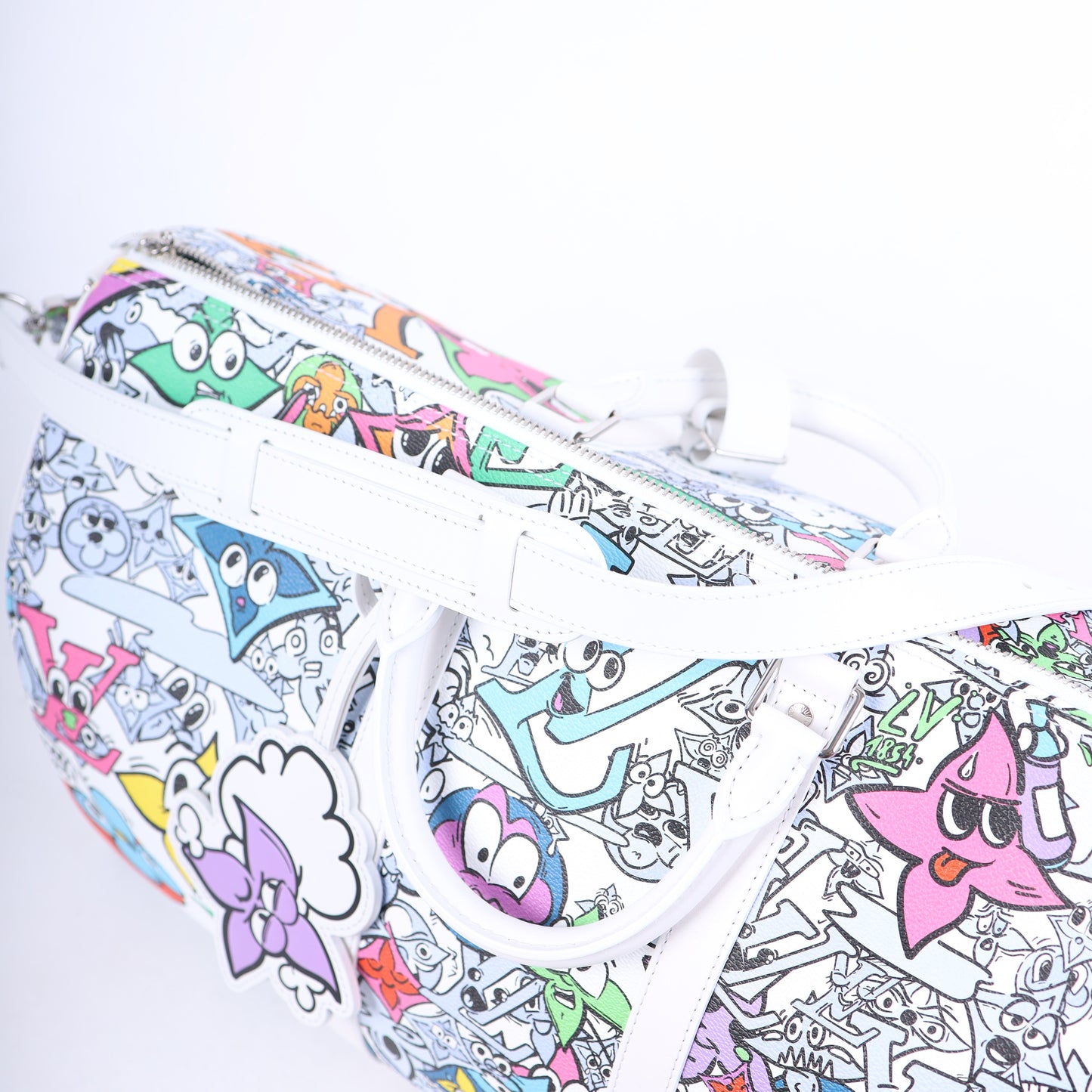 LV MONOGRAM COMICS KEEPALL BANDOULIERE 50 MULTICOLOR