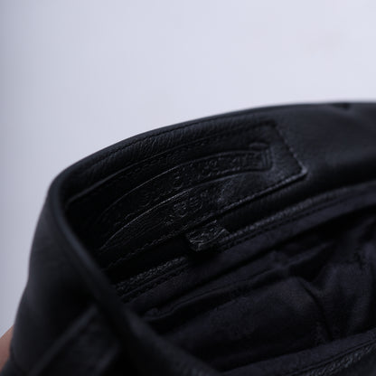 Chrome Hearts Heavy Leather Fleur Knee Pants