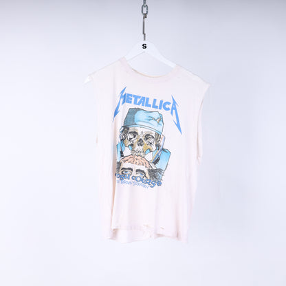 VINTAGE METALLICA 1980S CRASH COURSE BRAIN SURGERY BAND CUT OFF