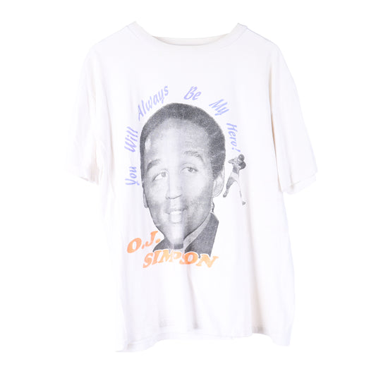 OJ SIMPSON HE WILL ALWAYS BE MY HERO VINTAGE T-SHIRT