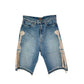 KAPITAL BONE DENIM SHORTS BLUE