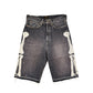 Kapital Bone Denim Shorts Black