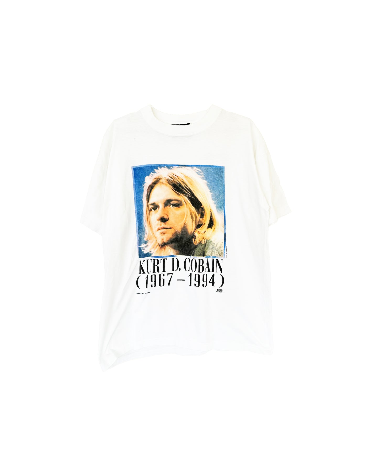 vintage kurt cobain nirvana memorial portrait tee