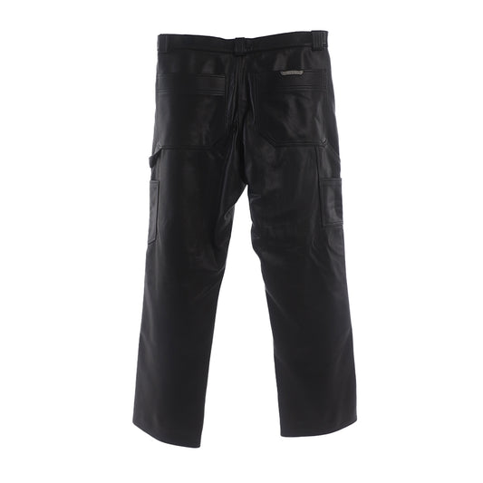 Chrome Hearts Leather Double Knee Carpenter Pants