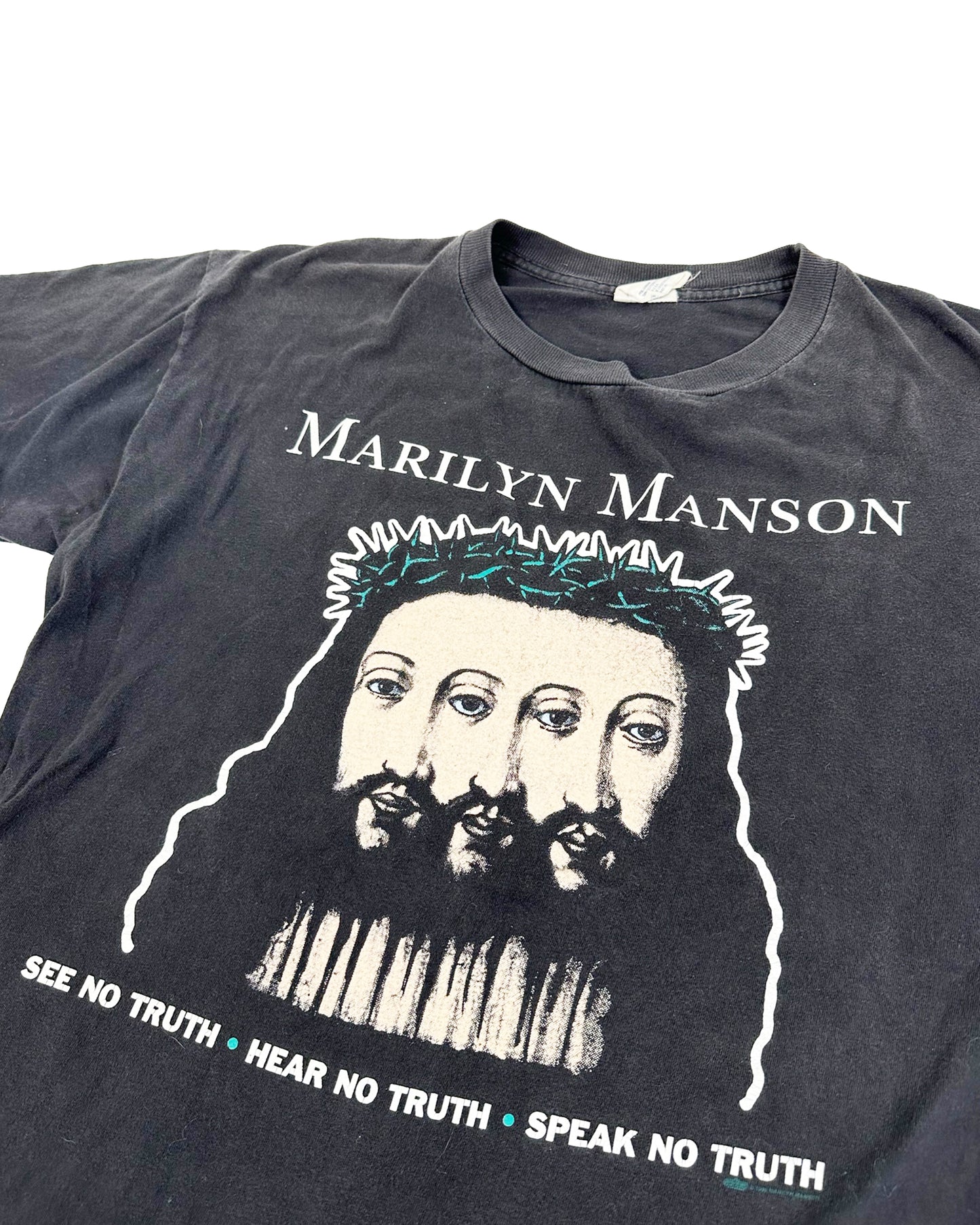 MARILYN MANSON SEE NO TRUTH, HEAR NO TRUTH, SPEAK NO TRUTH VINTAGE TEE