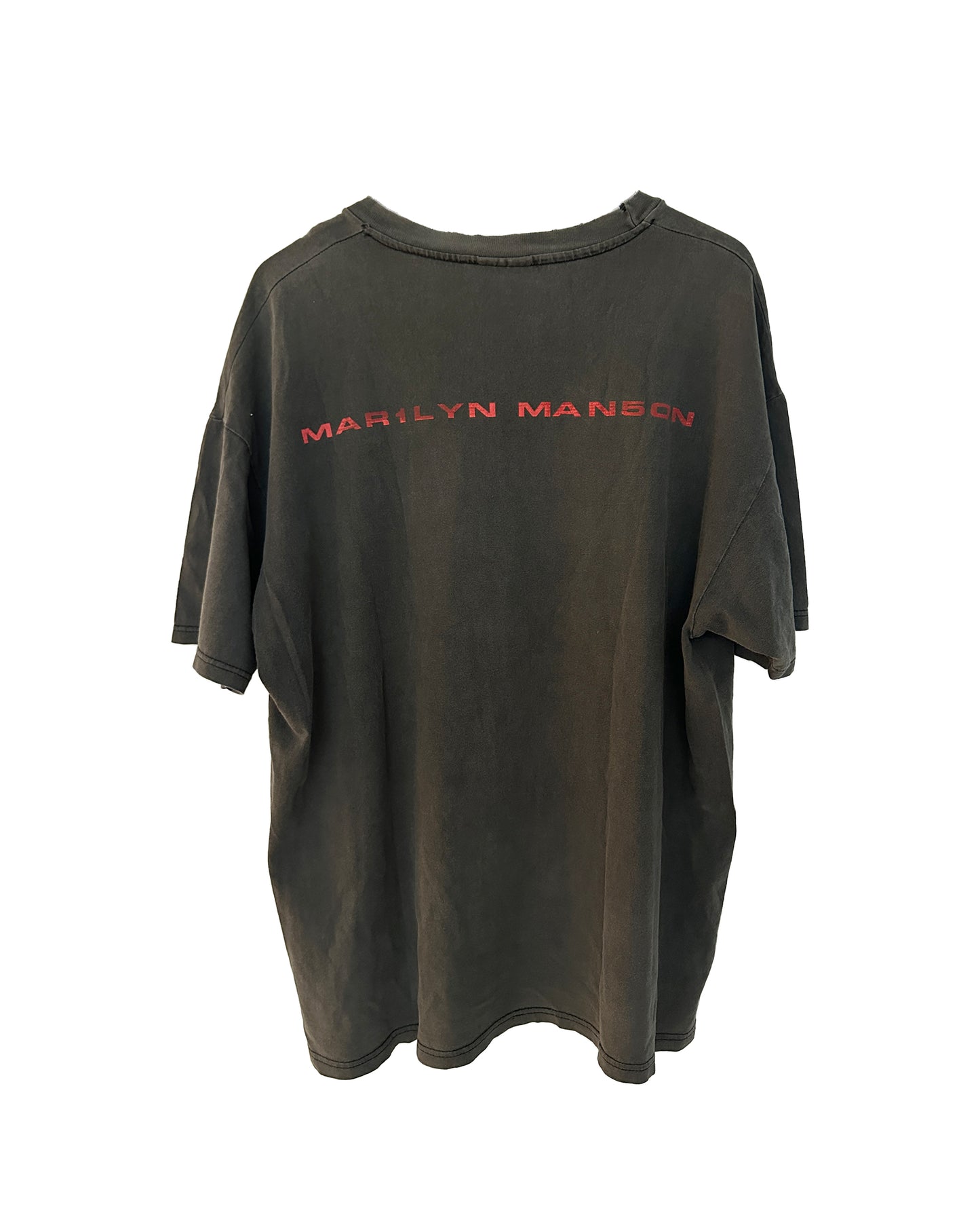 MARILYN MANSON GOD IS IN THE TV VINTAGE FADED SHIRT