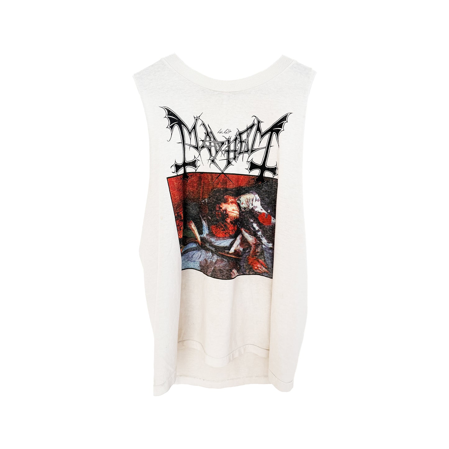 MAYHEM CUT OFF BLACK METAL TANK TOP