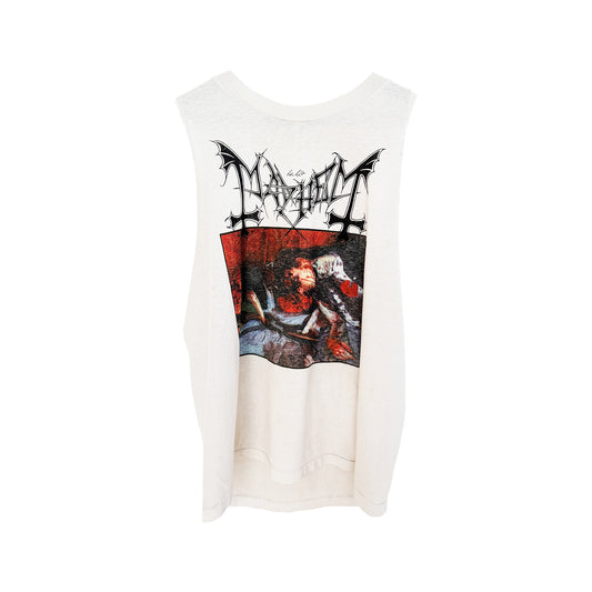 MAYHEM CUT OFF BLACK METAL TANK TOP