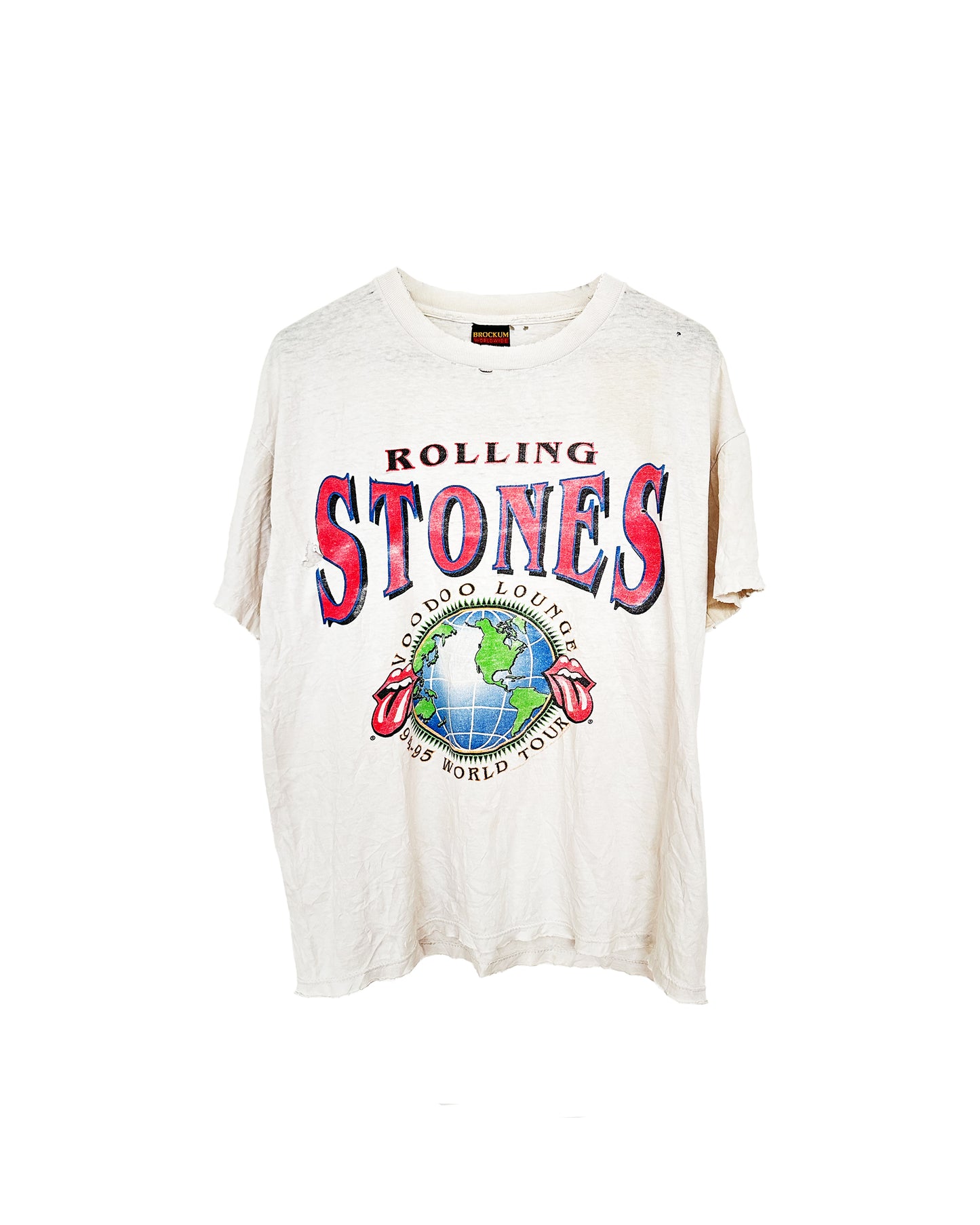 ROLLING STONES VOODOO LOUNGE 1994 THRASHED WHITE TEE