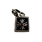 CHROME HEARTS RUBY SQUARE CROSS CHARM PENDANT