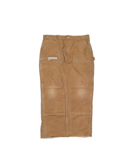 STARCHIVE LOGO CARHARTT CARPENTER PANTS TAN