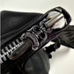 CHROME HEARTS BLACK CROSS PATCH GUNSLINGER LEATHER SHOULDER BAG