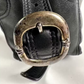 CHROME HEARTS BLACK CROSS PATCH GUNSLINGER LEATHER SHOULDER BAG