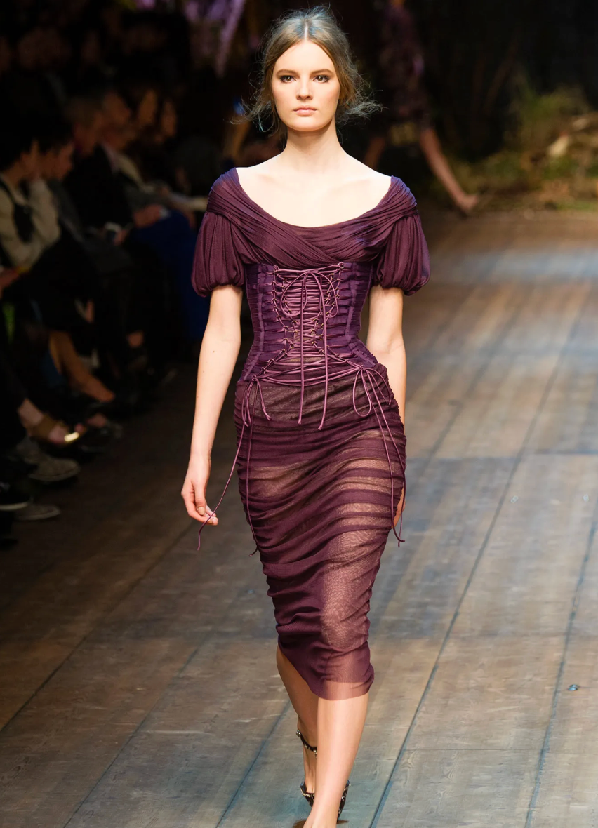 DOLCE & GABBANA 2014 LACE UP CORSET