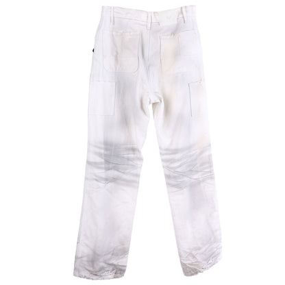 ALEXANDER DIGENOVA WHITE THRASHED PANTS