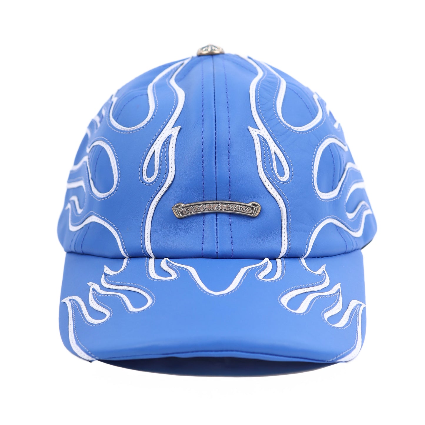 BLUE FLAME GAS STATION FULL LEATHER GUNSLINGER BUCKLE HAT
