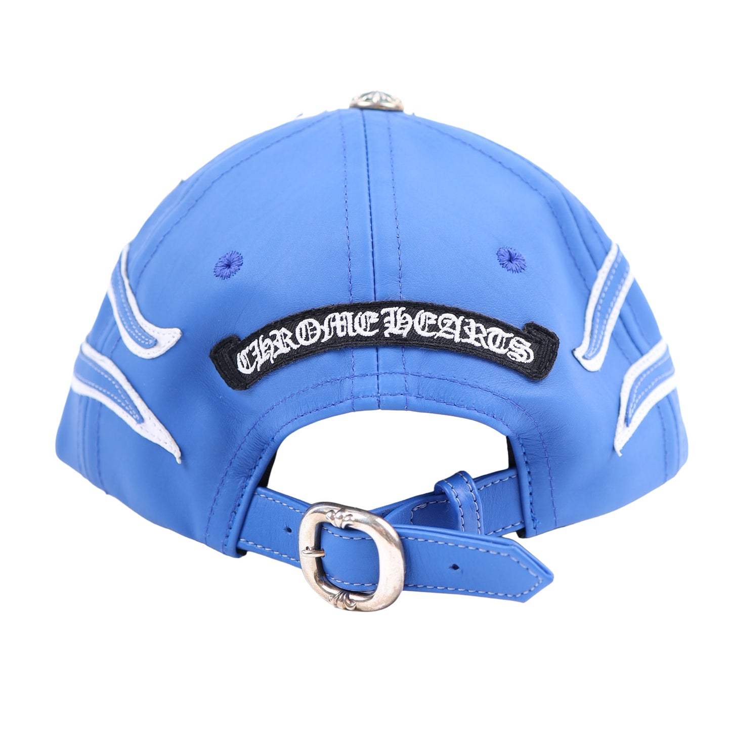 BLUE FLAME GAS STATION FULL LEATHER GUNSLINGER BUCKLE HAT
