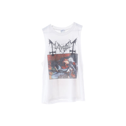 MAYHEM CUT OFF BLACK METAL TANK TOP