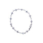 Chrome Hearts Tiny E Pave Blue Sapphire Bracelet 12 link