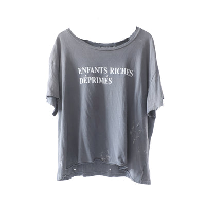 ERD GREY PAINTED LOGO TSHIRT