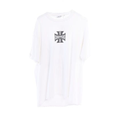 THRASHED WEST COAST CHOPPERS WHITE TEE XL