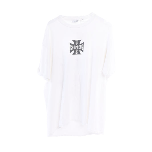 THRASHED WEST COAST CHOPPERS WHITE TEE XL