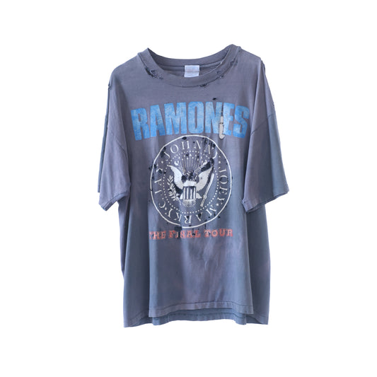 Vintage THRASHED The Ramones Last Tour Thrashed Faded T-Shirt