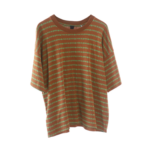 Chrome Hearts Fuck You Teens From Mars Striped Skater Tee