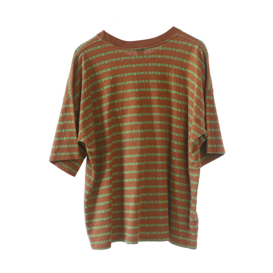 Chrome Hearts Fuck You Teens From Mars Striped Skater Tee