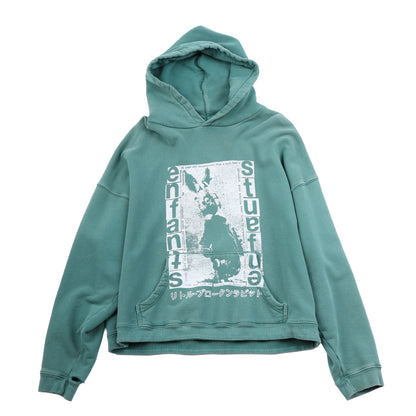 ENFANTS RICHES DEPRIMES PATHETIC JAPANESE RABBIT GREEN HOODIE