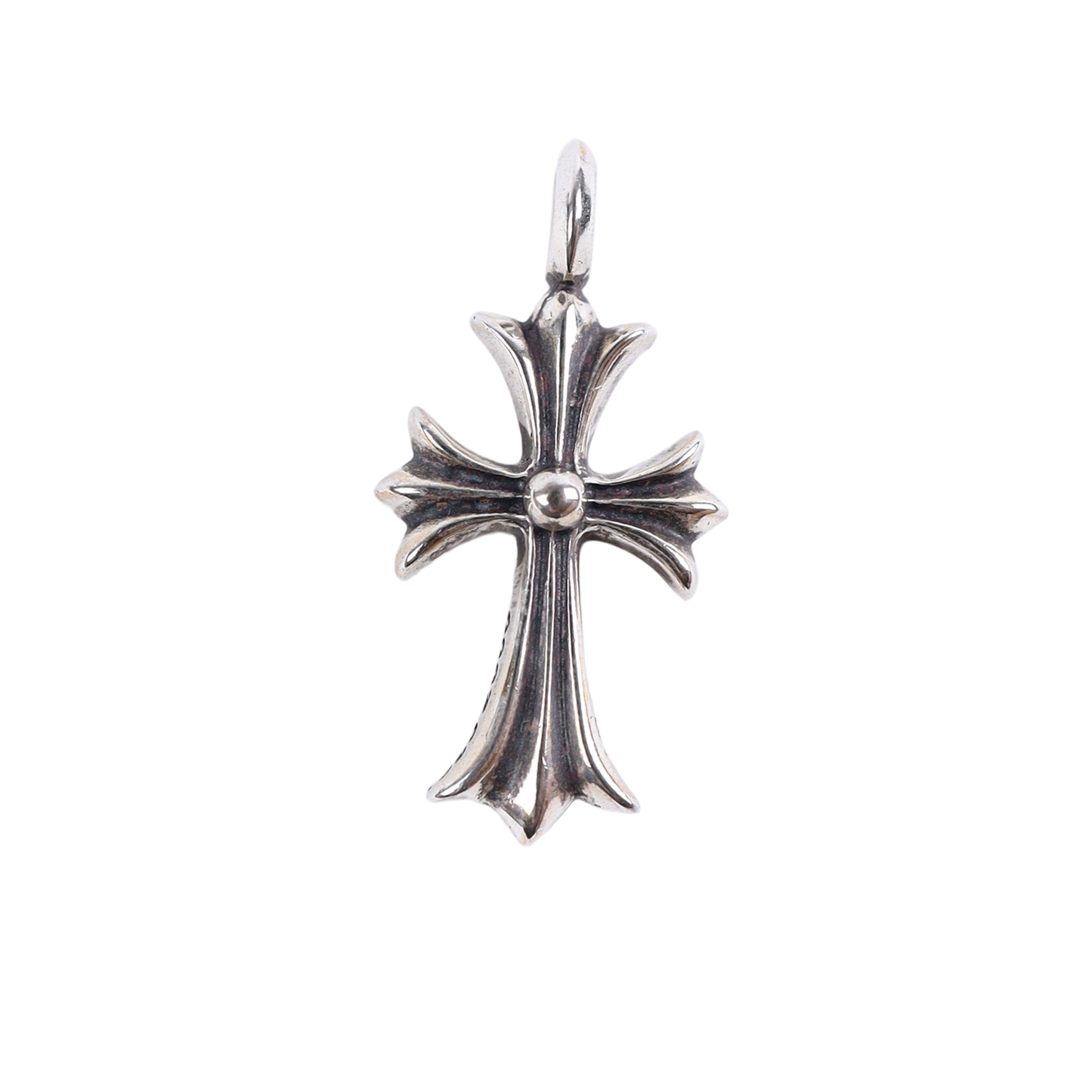 CHROME HEARTS EMERALD TINY CROSS CHARM SILVER – Starchive