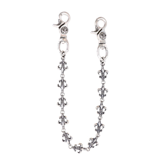 CHROME HEARTS FLEUR DE LIS WALLET CHAIN 11 LINK