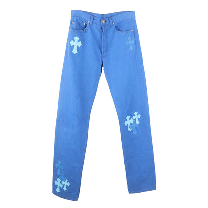 BLUE ON BLUE CROSS PATCH LEVI'S DENIM