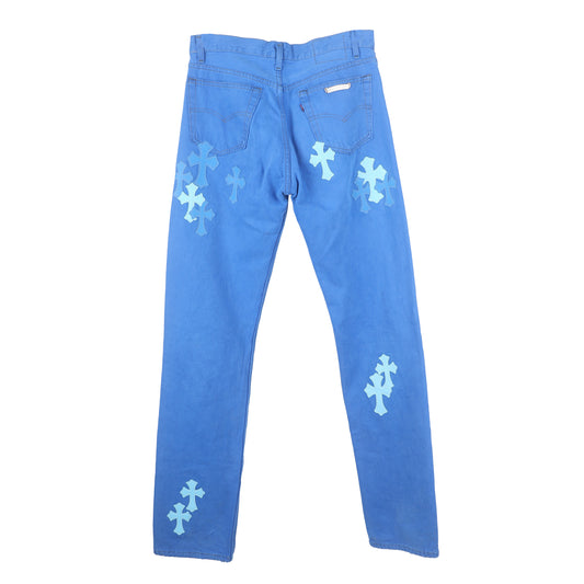 BLUE ON BLUE CROSS PATCH LEVI'S DENIM