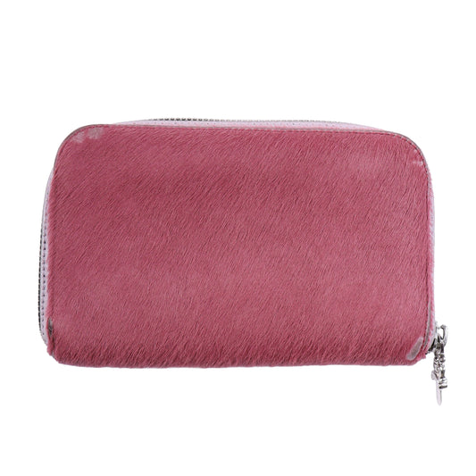 CHROME HEARTS PINK FUR WALLET