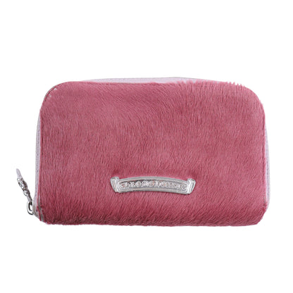 CHROME HEARTS PINK FUR WALLET
