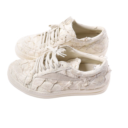 WHITE FISH SKIN RICK OWENS VINTAGE SNEAKER