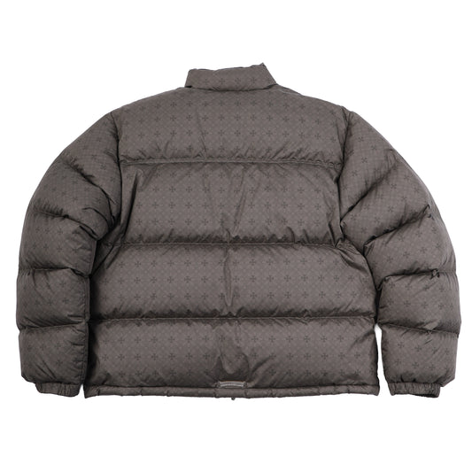 CHROME HEARTS ARMY GREEN OLIVE PLUS MONOGRAM DOWN PUFFER JACKET